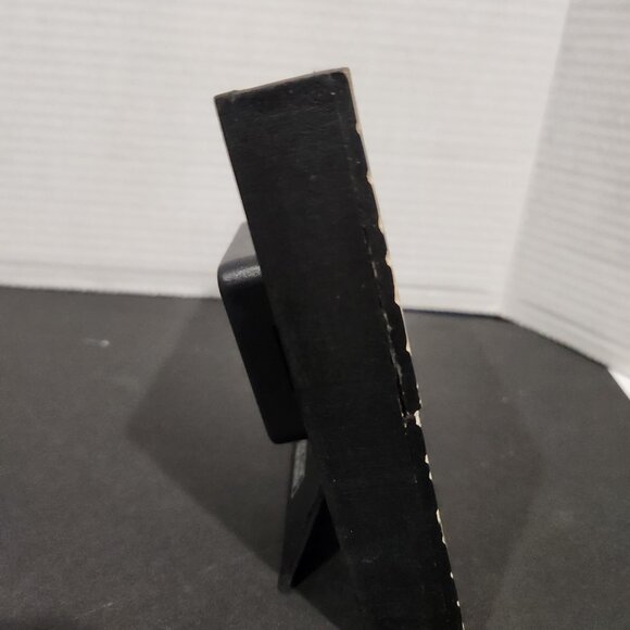 Safari Wood Clock Giraffe Print Shelf Size African Animal Theme Made in India - Picture 6 of 10